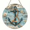Rustic Wreath Wall Art Metal Decor Indoor Outdoor Hanging Sign