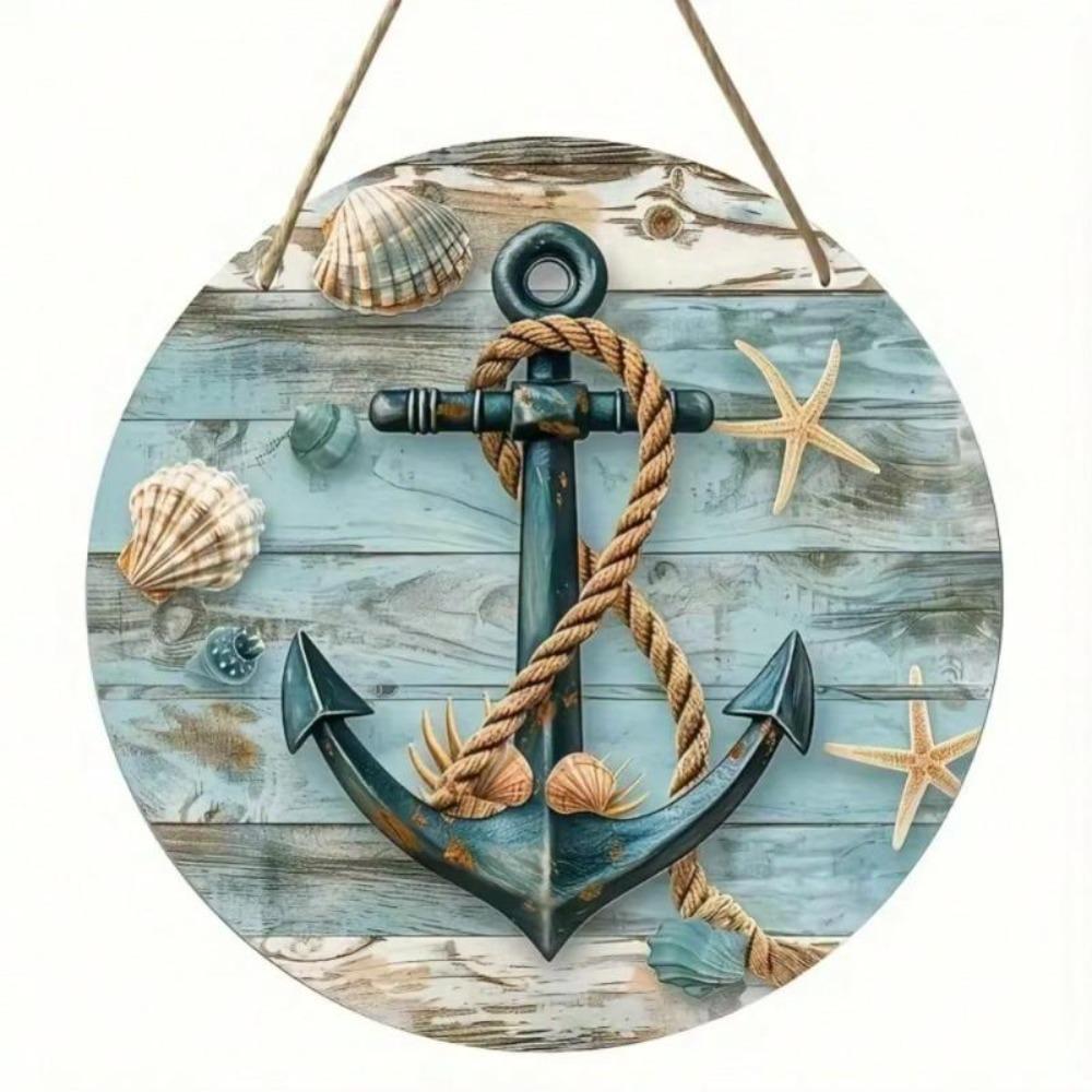 Rustic Wreath Wall Art Metal Decor Indoor Outdoor Hanging Sign