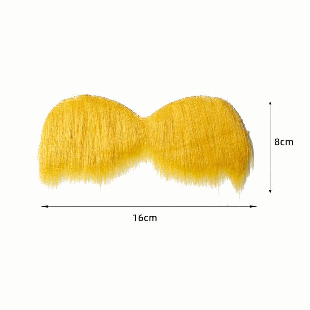 Yellow Old Man Beard and Mustache Party Costume Set
