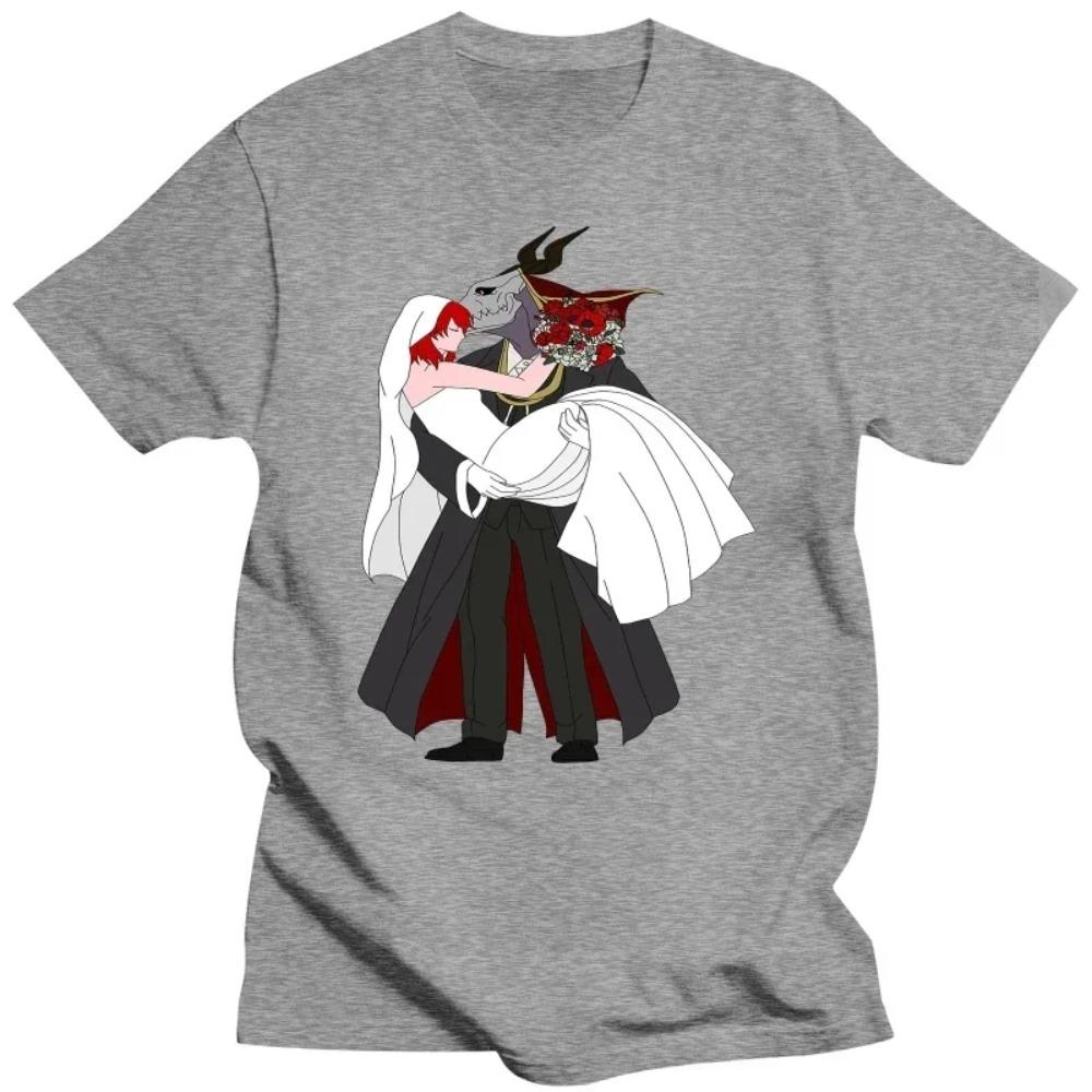 New Anime Carton The Ancient Magus' Bride Tops Tee White T-shirt The Ancient Magus Bride Unisex T-shirt