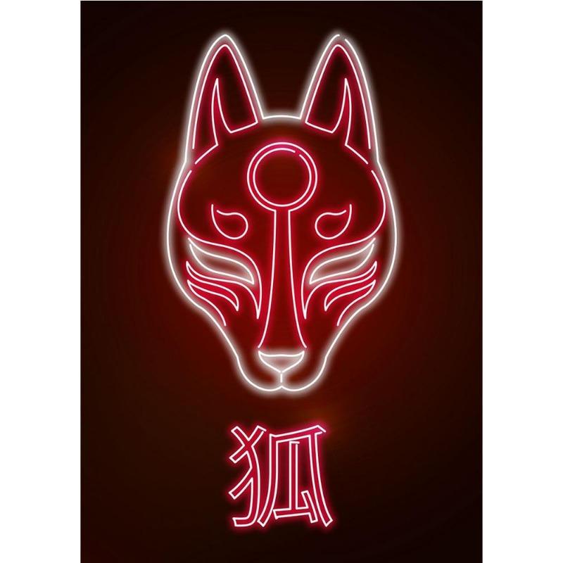 Neon Design, Japanese Wave, Ramen, Sushi, Cat, Fuji, Sakura, Poster, Canvas, Painting, Japanese Food Culture, Wall Art, Kitchen Decor,