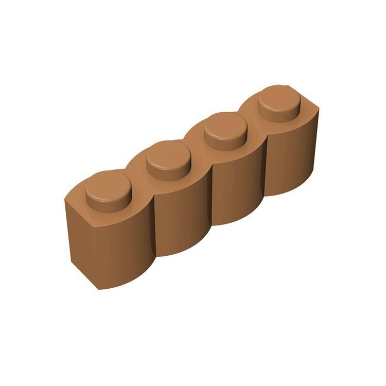 Compatible Building Block Small Particle Miniature Building Block Building Scene Spare Parts 30137 Wall Brick 1X4 Fence Brick Wave Pattern
