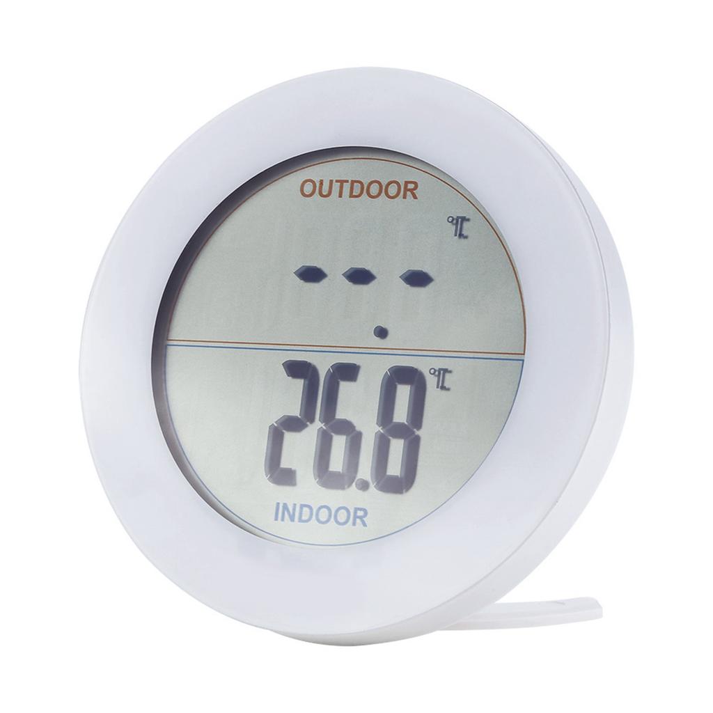 Draadloze Thermometer LCD Display Binnen Buiten Sensor Temperatuursensor Binnen Buiten Wit