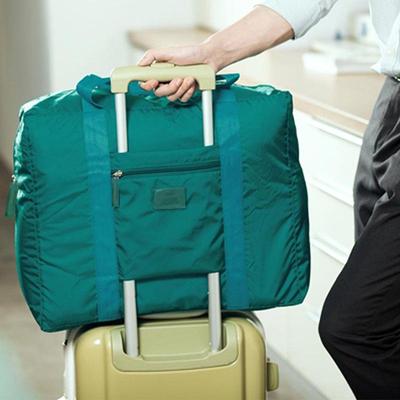 Unisex Korean Style Folding Travel Bag - Suitcase Organizer & Clothes Storage