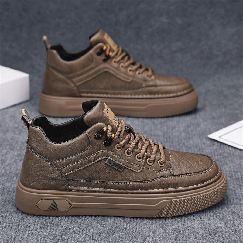 New Fashion Autumn And Winter Men's Low Top Martin Boots Students Male Boys Trending Soft Sole Work Shoes Labor Protection Martin Sneakers