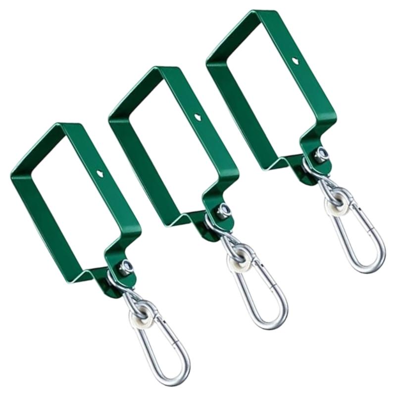 Strong Metal Extension Mounting Brackets Square Swing Clamps With Carabiner Rotating Swivels Accessories Easy to Install