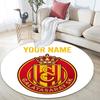 Custom Name,Galatasaray S.K pattern round rug,Carpet Rug for Living Room Bedroom Playroom ,Non-slip Floor Mat,Holiday Gifts and Birthday Gifts.