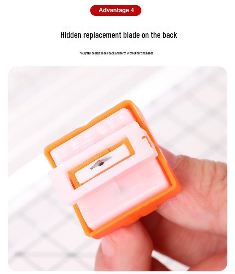 Sliding Safety Plastic Paper Cutter for Journaling and Office Use