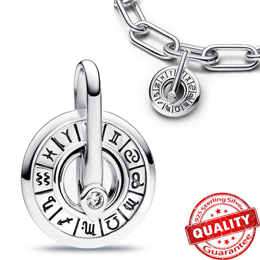 Classic Gold Wire Heart & Sparkling 925 Sterling copper Zircon Angel Dangle Charm For DIY Women Bracelet Pendant Accessories