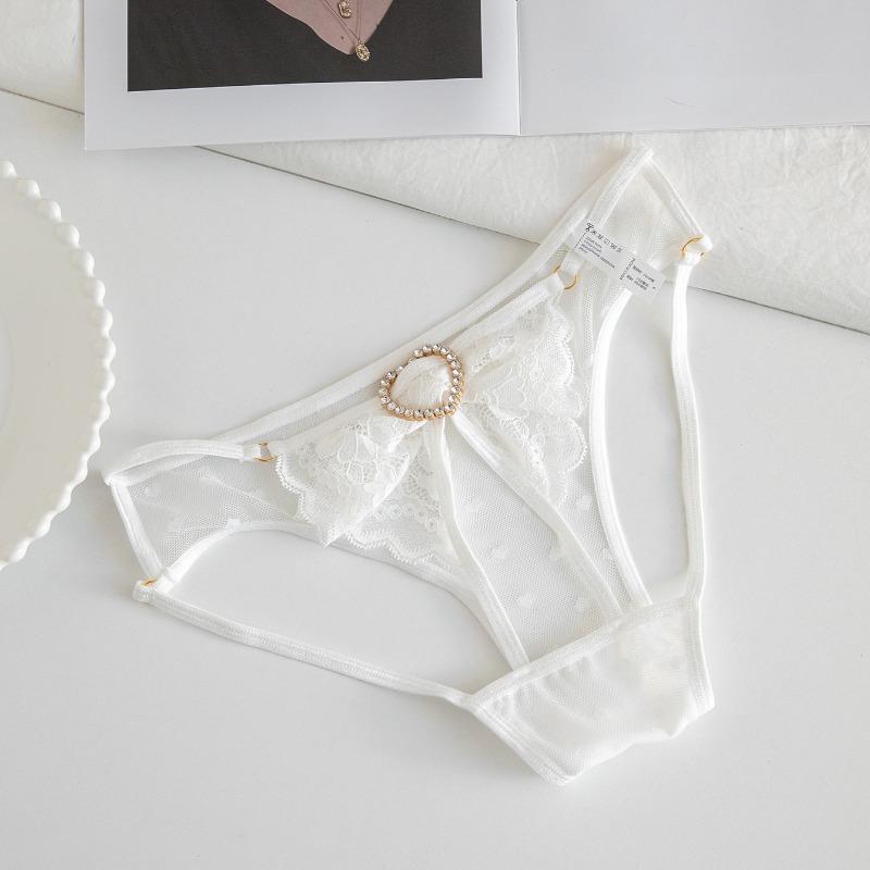 Ladies' Summer Romantic and Sexy Lace-trimmed Low-waist T-shaped Underwear