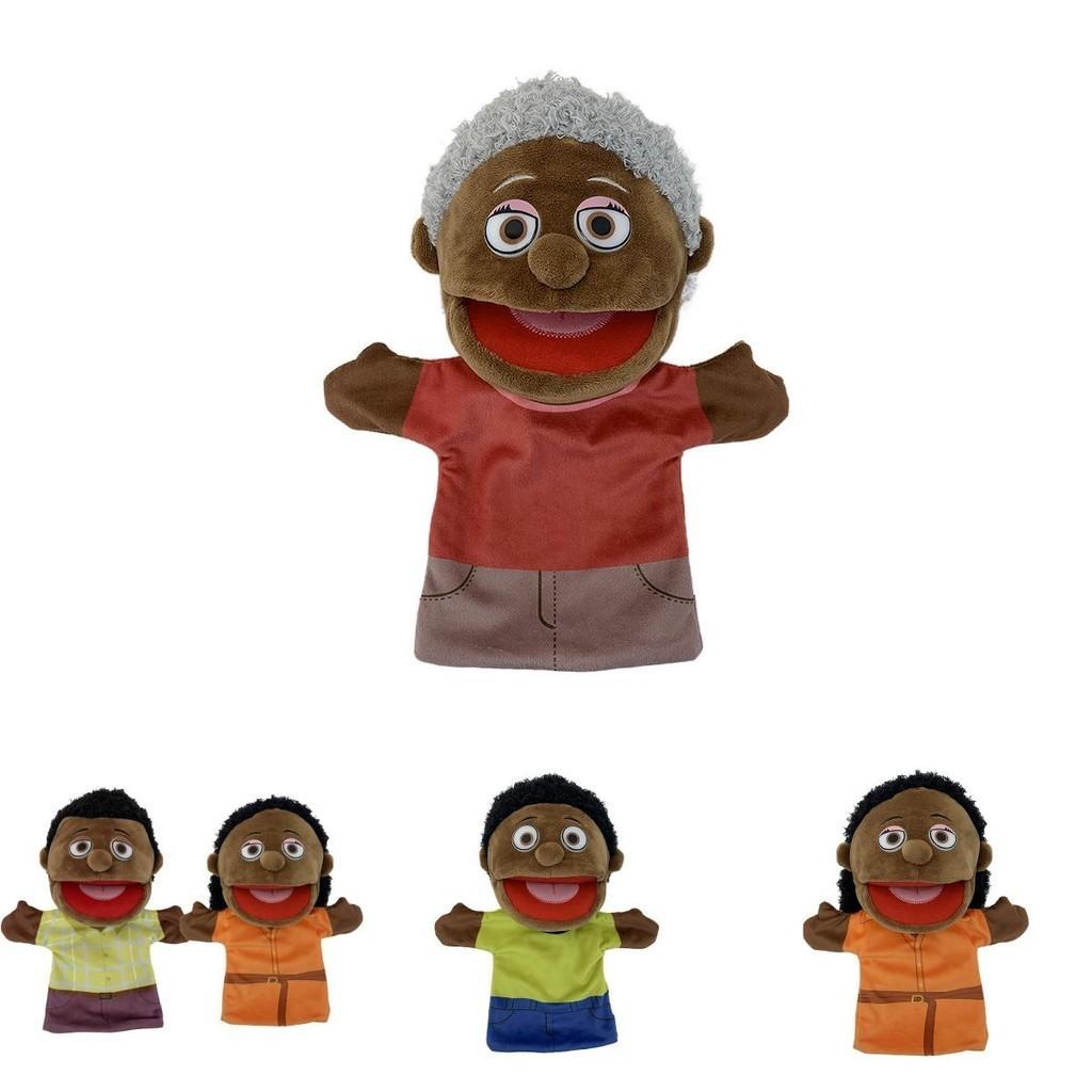 Cartoon Black Half Body Hand Puppet For Interactive Storytelling