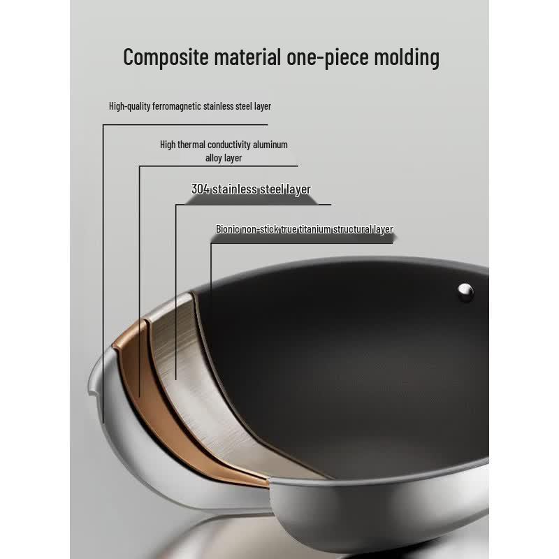 COOKER KING Titanium Alloy Non-Stick Wok 30cm