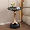European Wrought Iron Slim Side Table for Living Room or Bedroom