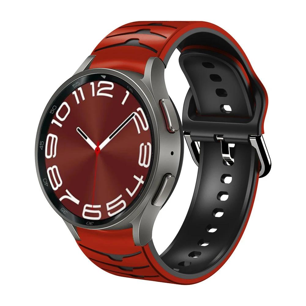 Silicone No Gaps Strap For Samsung Galaxy Watch 7/6/5/4 44mm 40mm 5Pro 45mm Bracelet Band Galaxy 6 Classic 47mm 43mm 46mm Correa