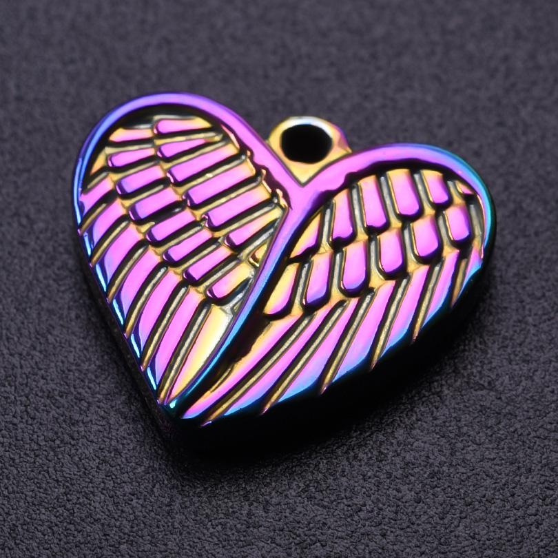 5pc Fashion Love Evil Eyes Colorful Stainless Steel Pendant Handmade Pendants Necklace Materials DIY Sword Accessories Findings