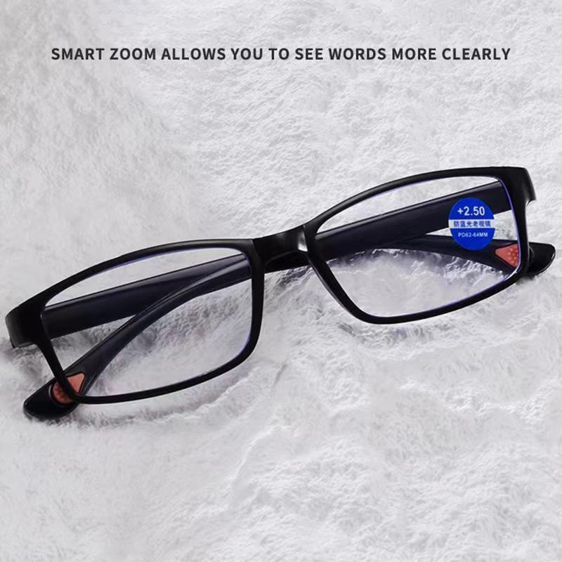 Ultra Clear Lenses Anti-Blue Reading Glasses For Men And Women Hd Telephoto Glasses  Smart Zoom Reading Glasses