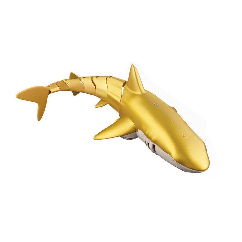 Non-Toxic Rc Shark 2.4G Simulation Remote Control Animals With Lights Submarine Robots Fish Electric Toys For Children Upgrade Spray Watertoy
