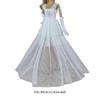 Formal Doll Clothing Accessory for Around 30 Cm Dolls, Tulle Gown Outfit for Shelf Display, Styling, and Photo Use