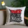 V-Vision S-Street W-WearS Pillow Case Office Sofa Dorm Chair Back Short Plush Double-sided Printing Home  Cushion Cover
