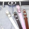 Stylish Crescent Moon & Star Buckle Belt for Jeans and Skirts - Versatile Fashion Leather Accessory