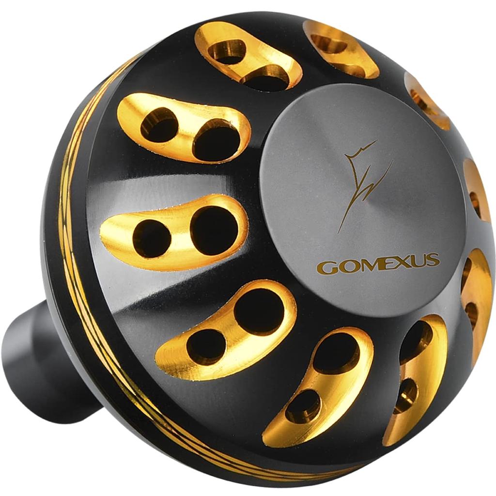 Gomexus 41mm Power Reel Handle Knob for Daiwa Type S and Shimano Type A Reels, Aluminum for 16 Nasky C3000HG and 16 Certate HD
