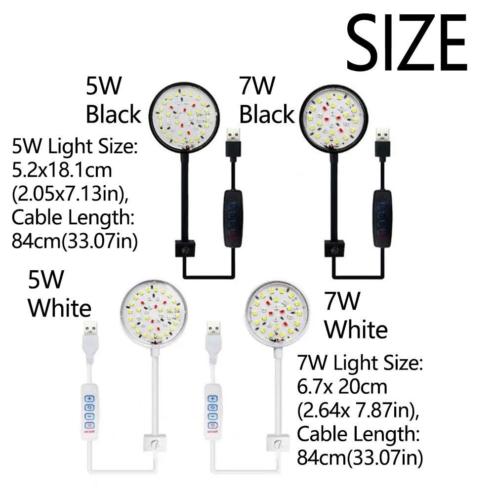 5/7W Clip on Aquarium Light 360-degree Aquarium Plant Light Durable LED Aquarium Light Aquarium