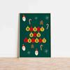 Vintage Christmas Metal Wall Decoration, Holiday Sticker Sign