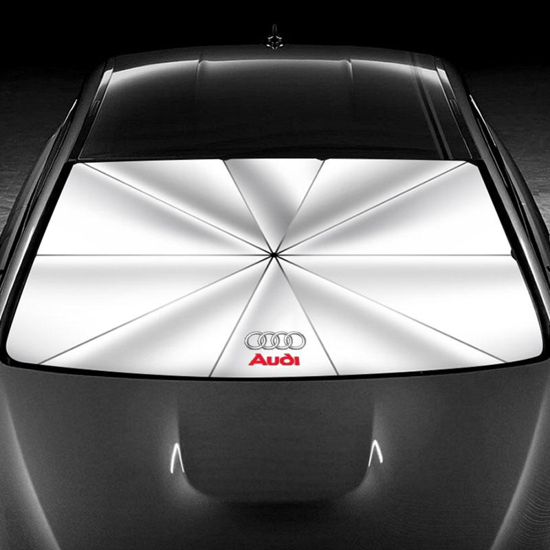 Car Sunshade Umbrella Windshield Folding Front Parasol Umbrella Type Sun Shade for Audi A3 A4 B5 B6 A3 8P 8V 8L A5 A6 C6 C5 A1 A7 A8 Q2 Q3 TT RS3 RS4