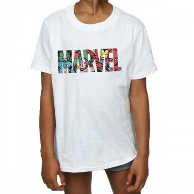 Girls Infill Character Cotton Logo T-Shirt