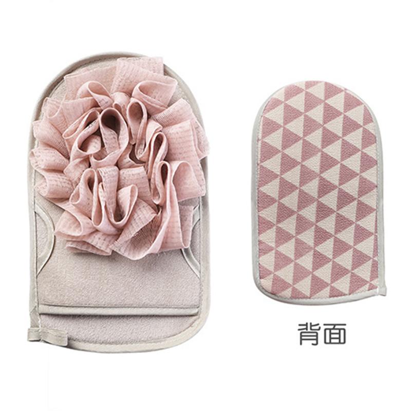 

Трехцветный дополнительный простой цветок типа скраб полотенце перчатки типа бытовые двухсторонние банные принадлежности сильный пылевой скраб грязь