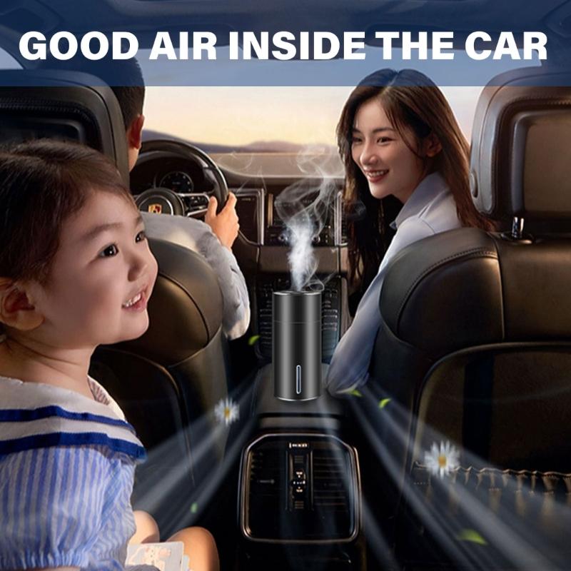Small Car Scent Humidifier Aluminum Volatile Oil Diffuser Vehicle Scent Diffuser for Enhances In Car Experience