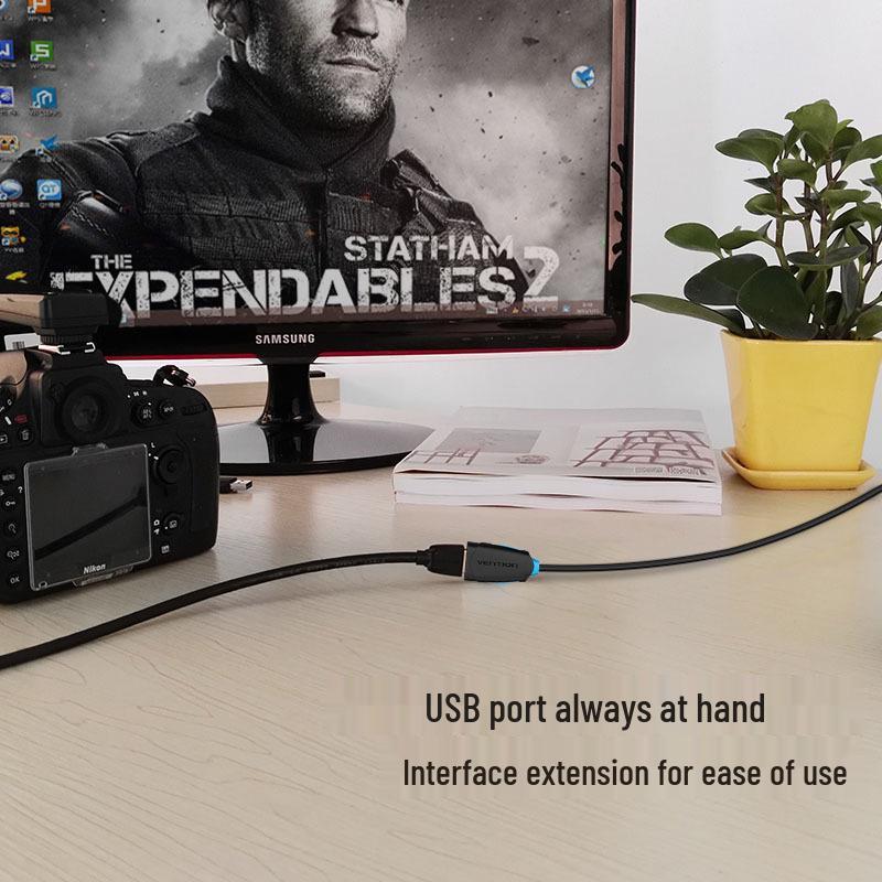 Vixun 5m USB Extension Cable - Male to Female for Flash Drives, Mice, Keyboards, Data & Charging.