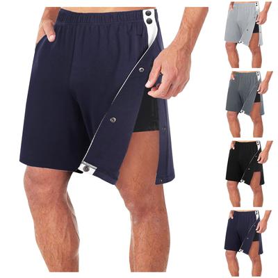 Frühlings- und Sommer-Herren-Shorts mit seitlicher Vollbrust, lockere, lässige Sport-Trainingshose