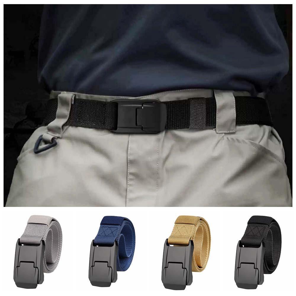 

All-match Men s Nylon Belt Zinc Zinc Alloy Pin Buckle Jeans Belt Adjustable Korean Waist Strap Outdoor серый