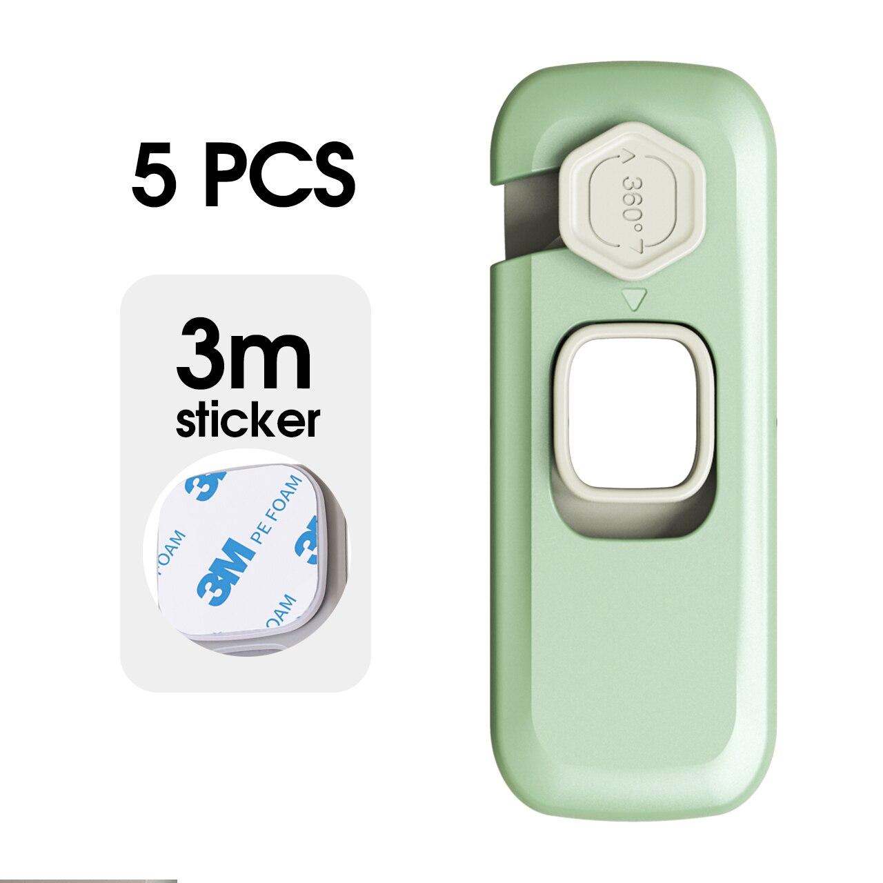 

5pcs/lot Baby Cabinet Locks Children Security Protector Multi-function Baby Safety Lock Refrigerator Drawer Cabinet Door Locks