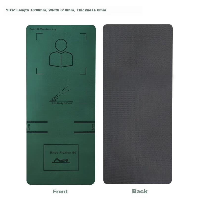 Dianrun New Sit-Up Training Mat Assessment Pad, Sit-Up Fitness Mat Yoga Mat for Men 1830*610*6mm
