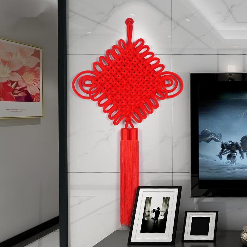 Red Chinese Knot Wall Hanging with Tassel