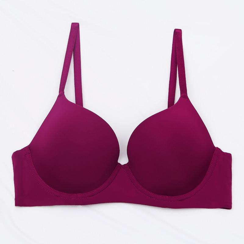 Large Size Underwear, Large Breasts, Small Anti-sagging Women's Seamless and Thin Soft Steel Rings Gather Bras, Bras