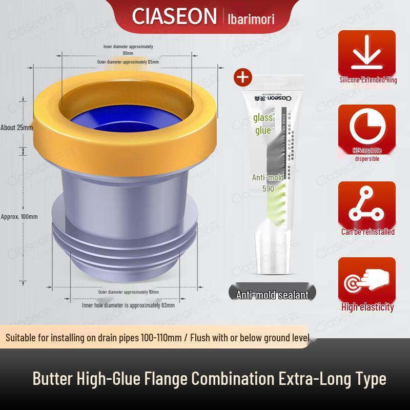 Thickened Anti-Odor Toilet Seal Ring - Universal Waterproof Flange Accessory