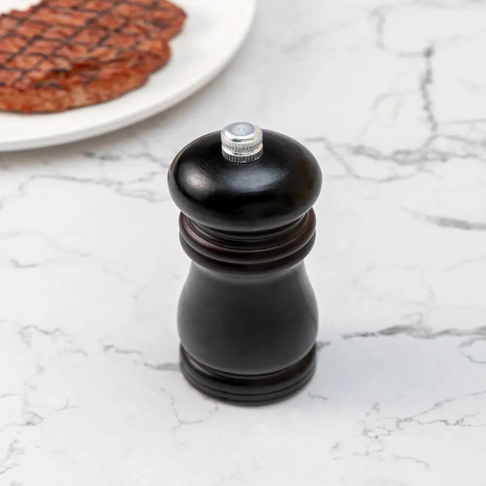 1pc Black Pepper Mill Dutch Wood Manual Pepper Grinding Seasoning Bottle Creative Pepper Grinder Pepper Mill Mortar and Pestle