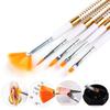 5 Pcs/Set Nail Art Pen 2 In 1 Double Ends Dotting Drawing Painting UV Gel Liner Polish Brush Set Nail Art Dotting Tools