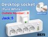 Multi-functional Socket with Smart Night Light USB Fast Charging Independent Control Multi-port Power Strip Overload Protection