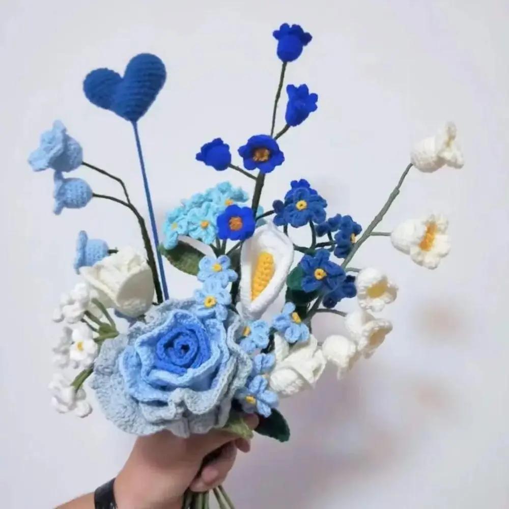 100Pcs Green Flower Stem Iron Wire Crafts DIY Handmade Simulation Plant Stem Manual Accessory Material Artificial Flower Stem