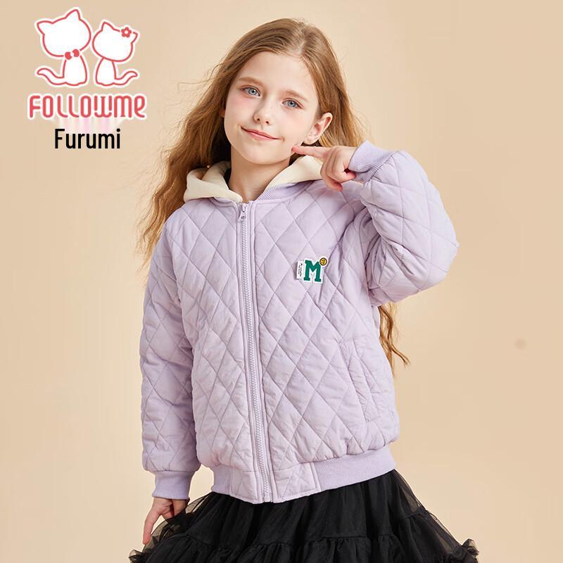 

Fu Luomi Girls Winter Hooded Padded Jacket 160