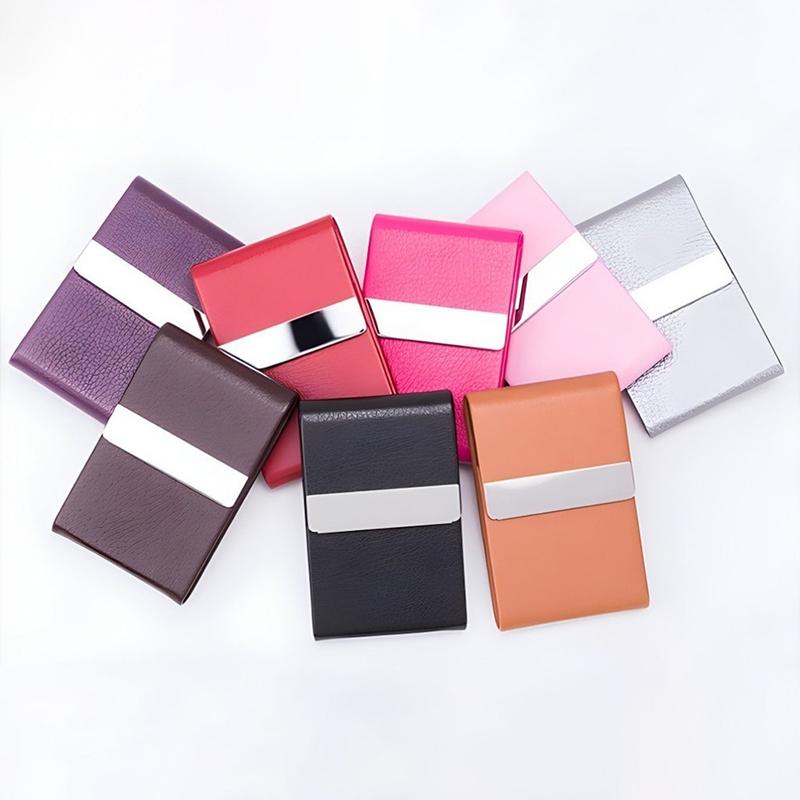 Portable Pu Leather Business Card Holder Available In Multiple Colors Suitable For Both Men And Women