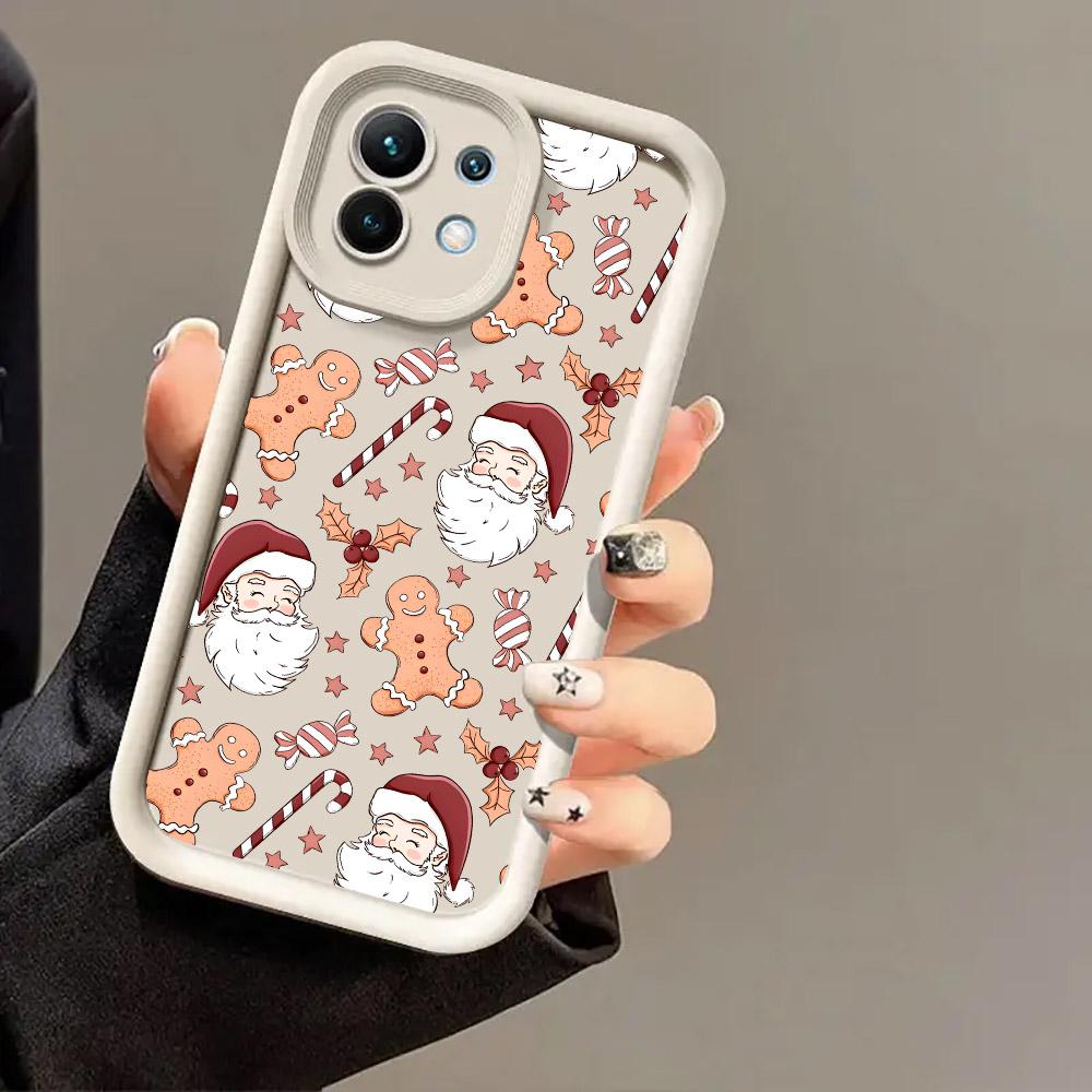 Merry Christmas Drawings Print Phone Case For Xiaomi 17 Pro Max 15T 14T 13T 11Lite Poco X5 X6 X7 F5 F7 M6 M7 Pro 5G Soft Cover