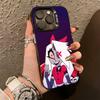 H-hazbin hotel V-veggie  Phone Case For iPhone 17,16,15,14,13,12,11 Plus,Pro Max,XS,Colorful Silver Black Cover