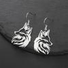 My Shape Fox Pendant Earrings Cute Animals Fox Dangle Earrings for Women Girls Stainless Steel Drop Earrings Fashion Jewelry
