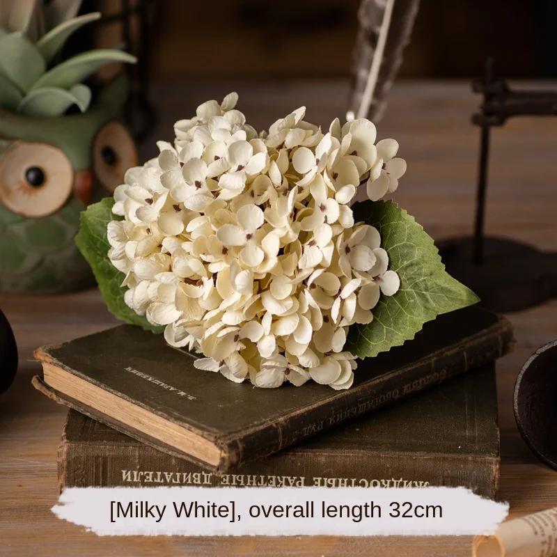 Artificial Hydrangea Silk Single Plastic Artificial Flower Shop Decoration Flower Arrangement Wedding Artificial Flower
