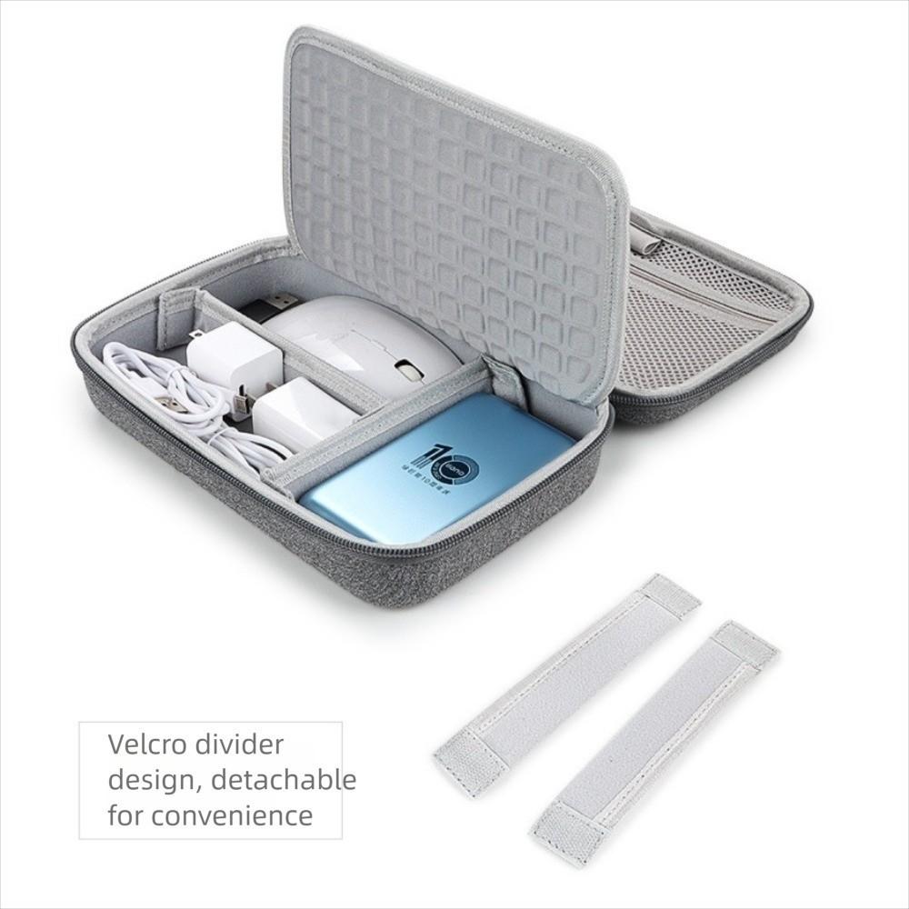 Large Capacity Travel Electronics Organizer Hard Case Waterproof Digital HDD Flash Drive Pouch Carry Case Dust-proof